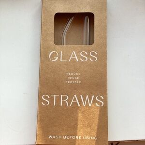 Glass straws new